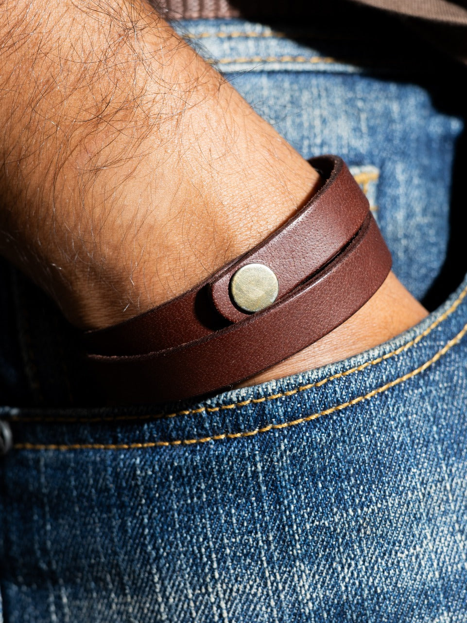 The Band Dual Cuff Premium Leather Bracelet