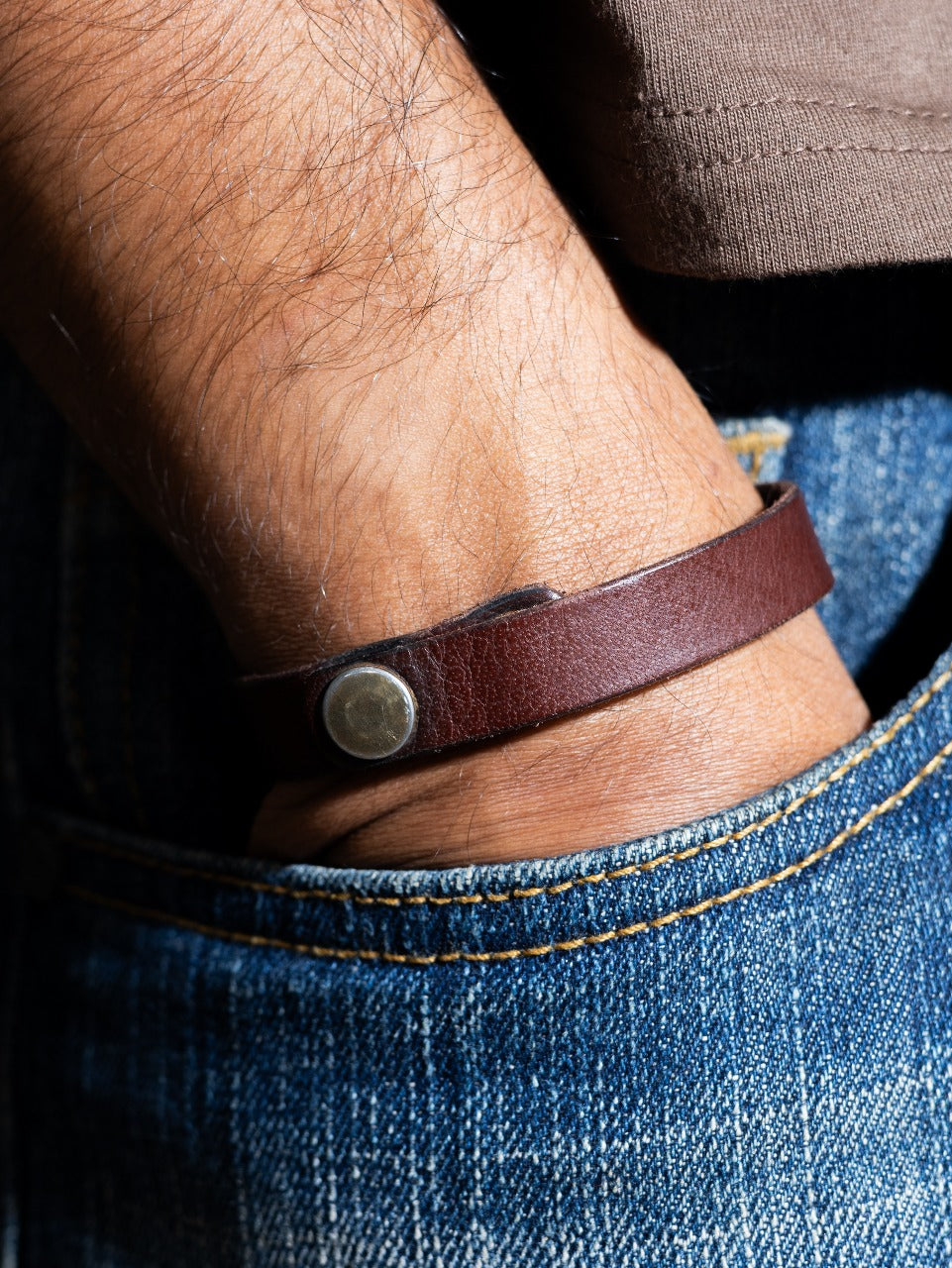 The Band Single Cuff Premium Leather Bracelet
