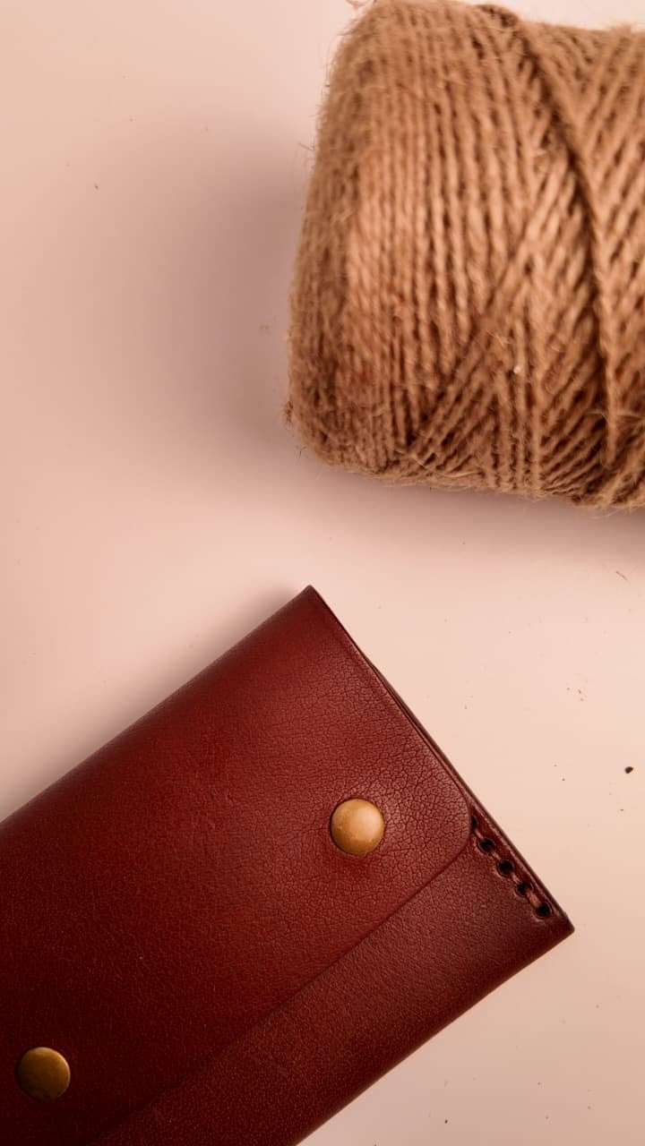 The Indie Flap Wallet - Premium Leather Wallet with Snap Flap Closure