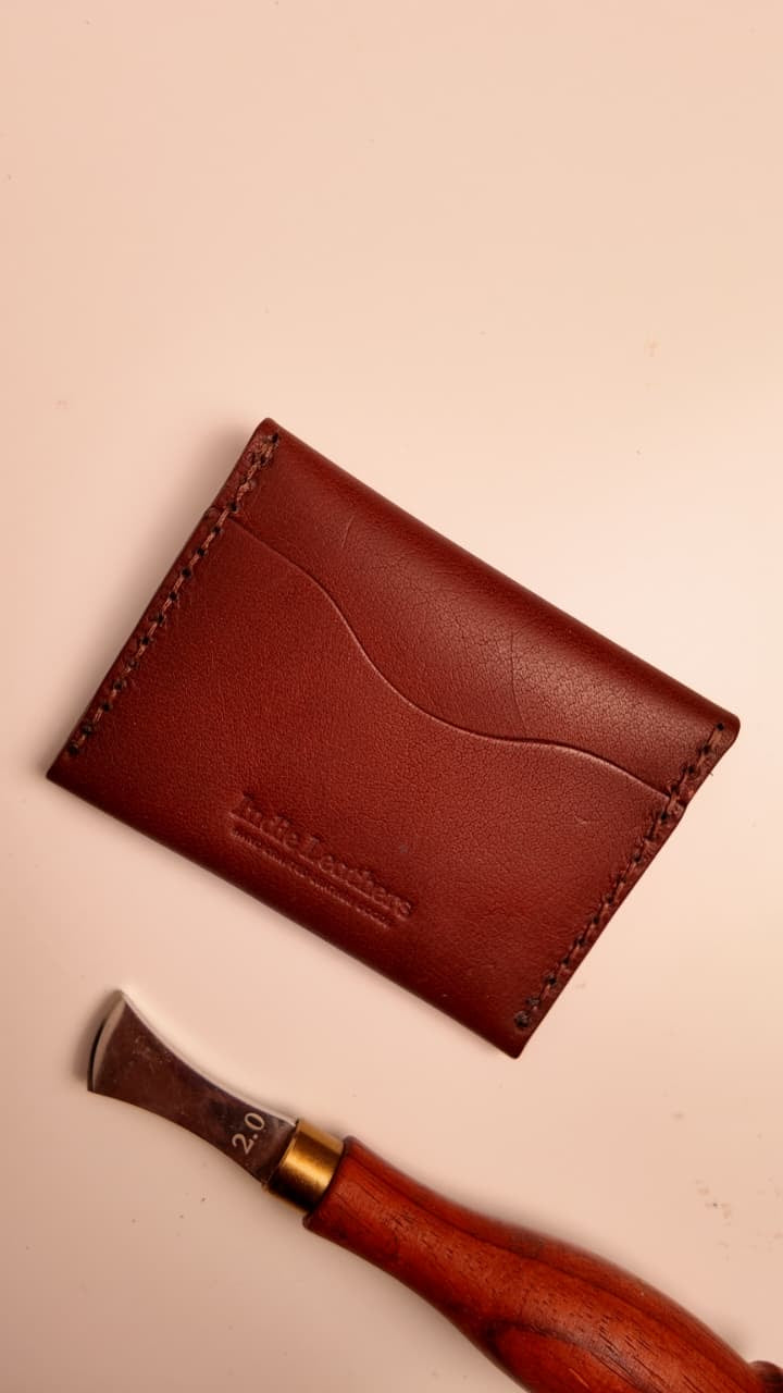 The Indie Flap Wallet - Premium Leather Wallet with Snap Flap Closure