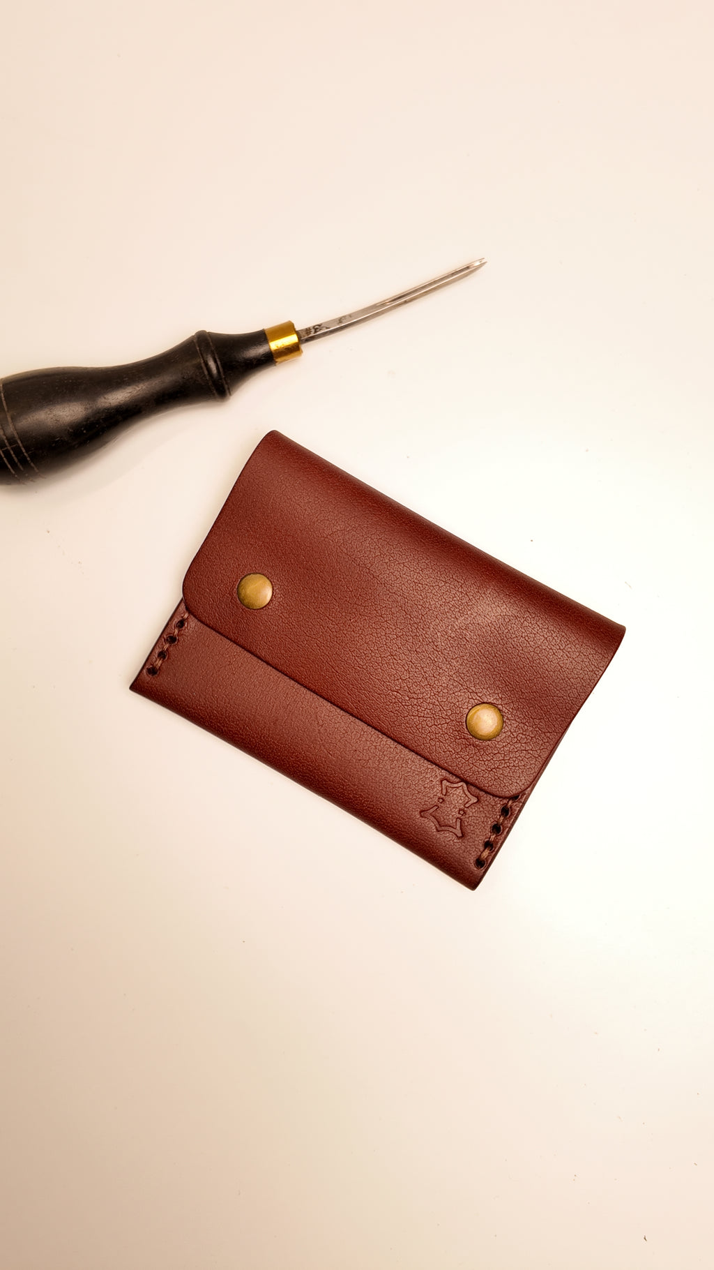 The Indie Flap Wallet - Premium Leather Wallet with Snap Flap Closure