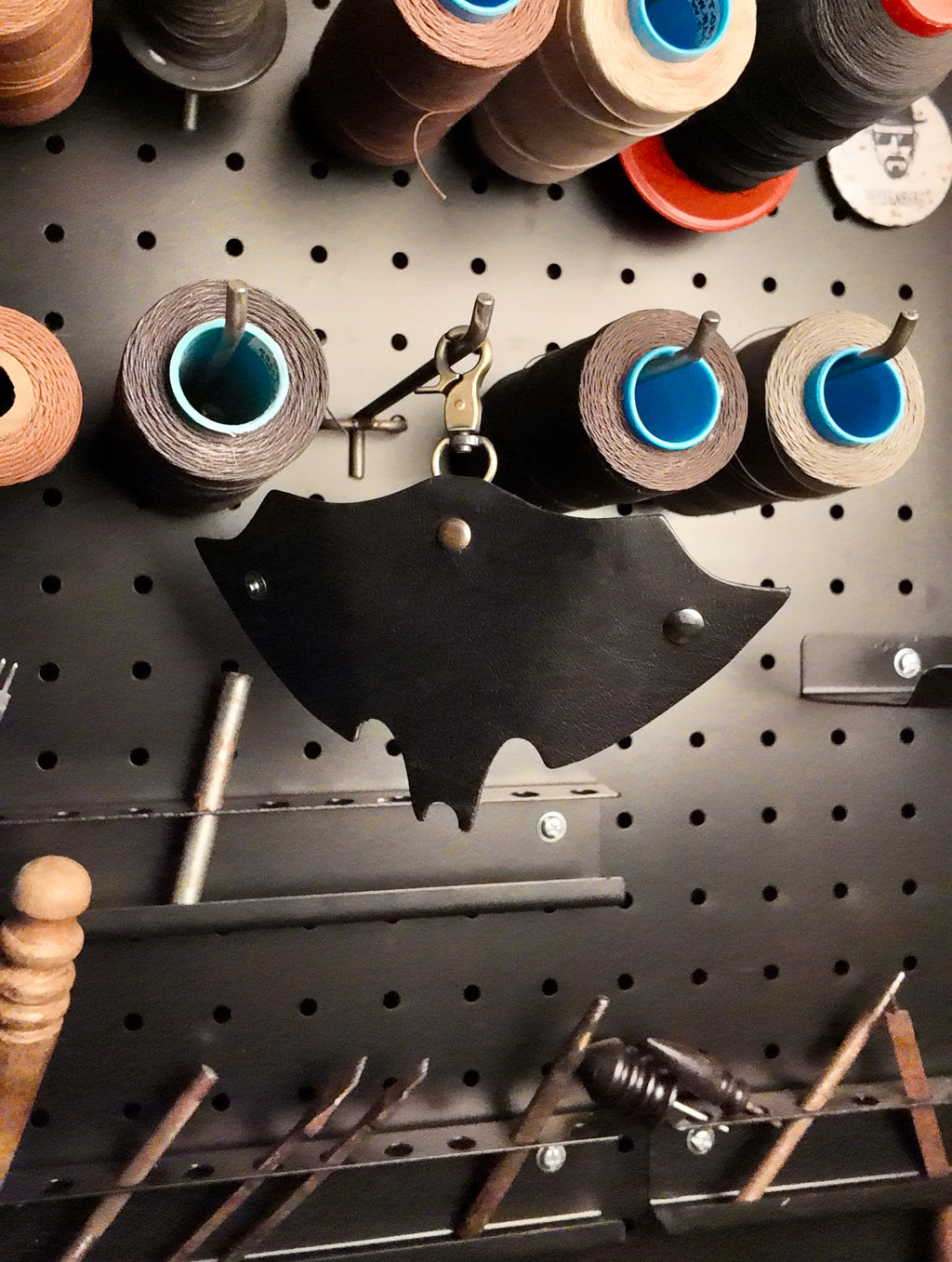 The Bat Key Wrap - Handcrafted Leather Key Organizer