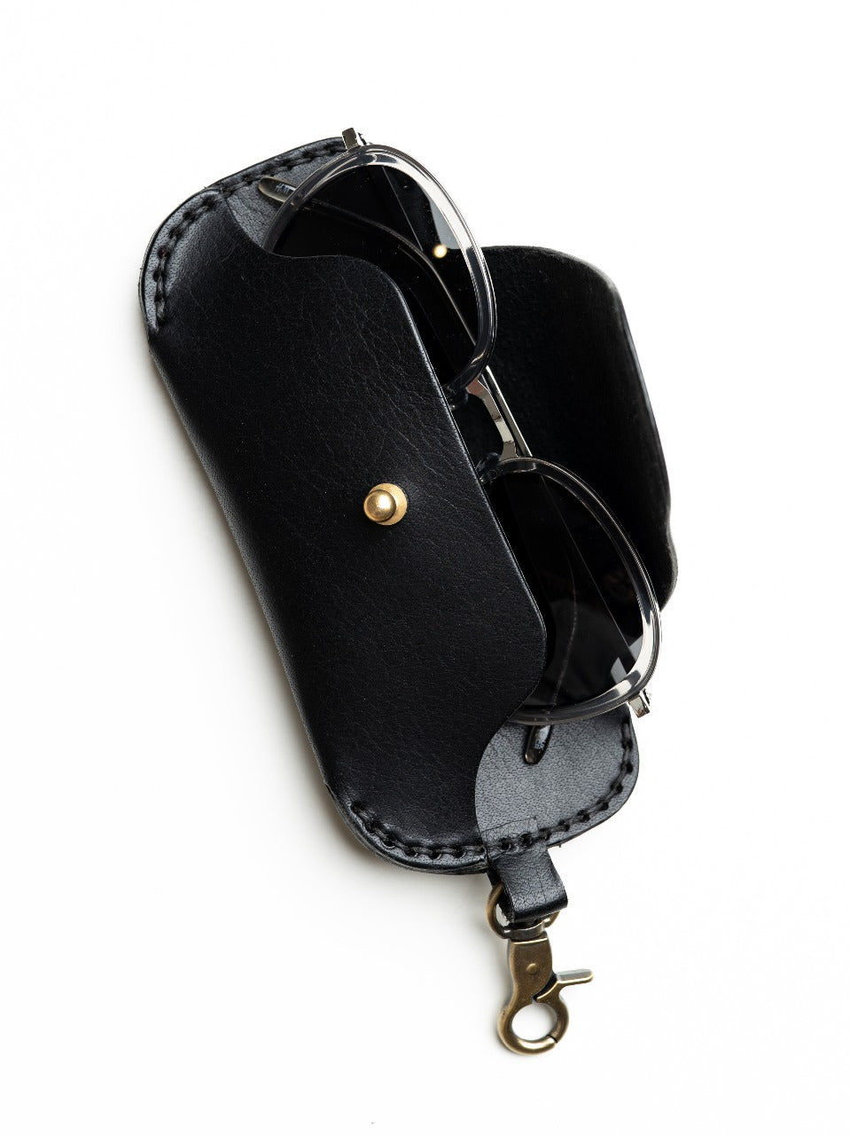 The Clip Case Premium Leather Sunglass Case