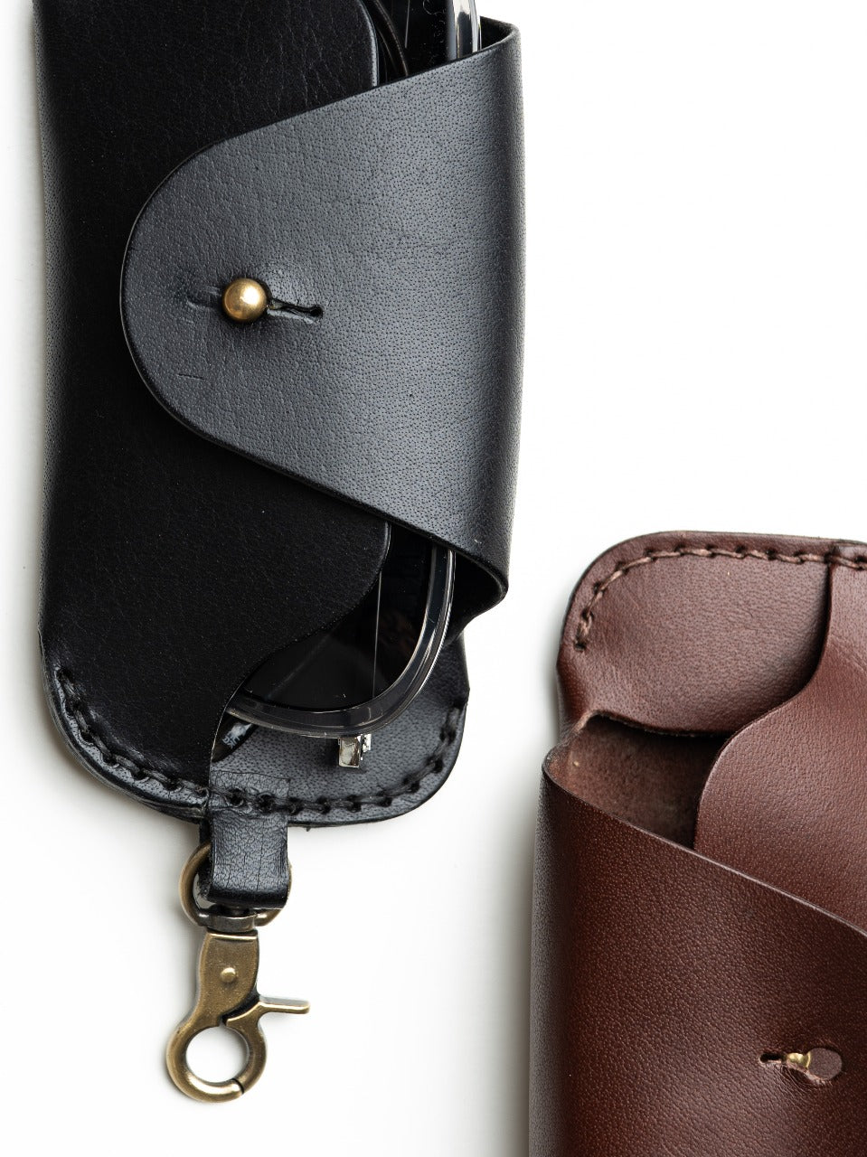 The Clip Case Premium Leather Sunglass Case