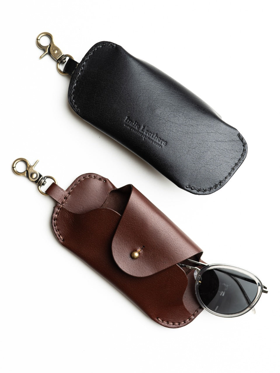 The Clip Case Premium Leather Sunglass Case