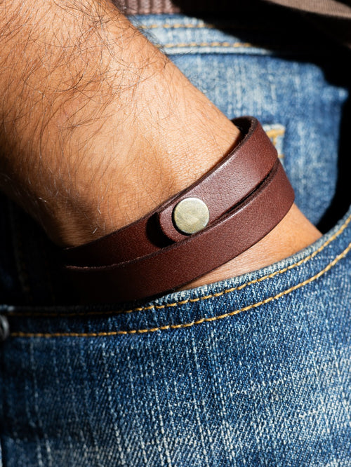 The Band Dual Cuff Premium Leather Bracelet