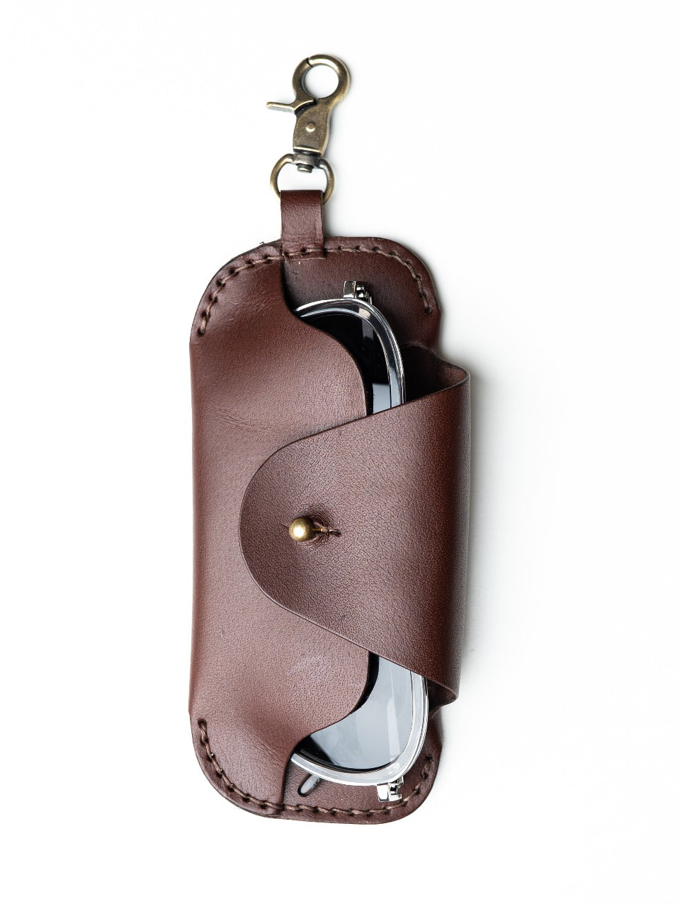 The Clip Case Premium Leather Sunglass Case