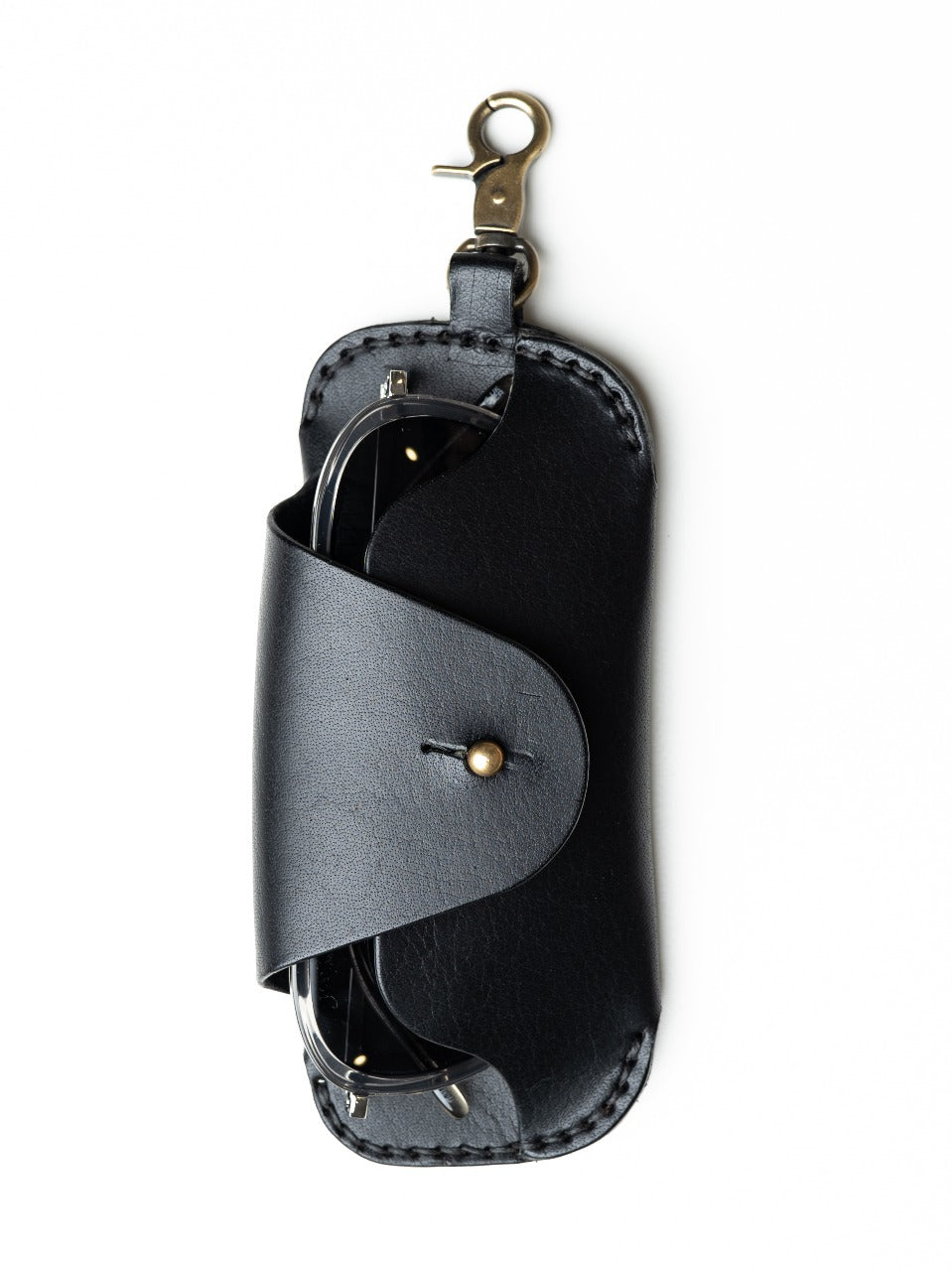 The Clip Case Premium Leather Sunglass Case